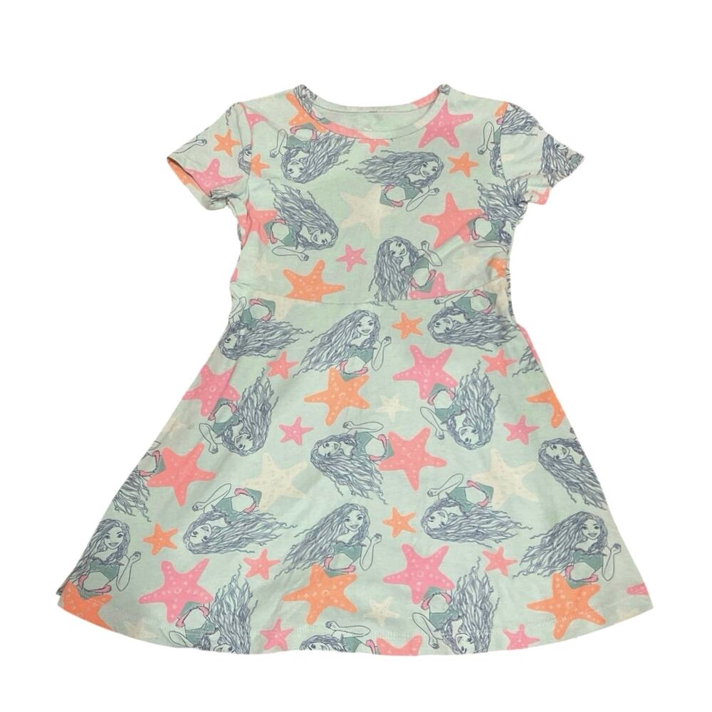 Disney The Little Mermaid toddler girl print skater dress‎ - Size 5T